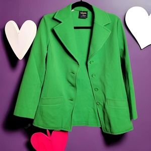 Vintage 70s BLEYLE for Hooper Kelly Green Large Blazer Jacket